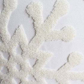 18x18 Soft Canvas Christmas Winter Snowflake Style Cotton Linen Embroidery Throw Pillows Covers w/Invisible Zipper for Bed Sofa Cushion Pillowcas