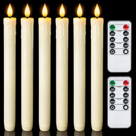Flameless Taper Candles with Remote Timer