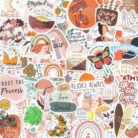 Bible Verse Stickers, Inspirational Christian, Boho Bible Prayer Board, Religious Faith Phrase Stickers Study Supplies For Journaling Scrapbook,A (Option: 100PCS)