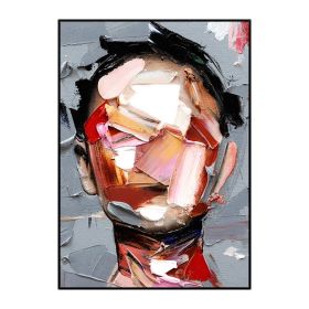 Modern Home Fashion Abstract Character Decorative Wall Painting 3D Pigment Design Sense Frameless Waterproof Ink Poster No Frame (size: 90X120cm)