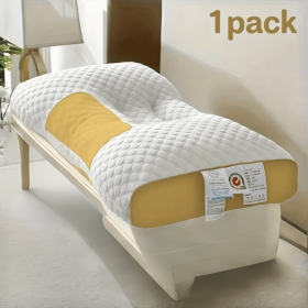 YBZ 3D Knitted Cotton Massage Pillow 1pack (Color: Yellow)